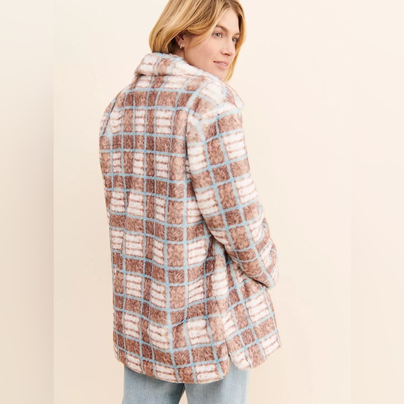 💎RARE💎🆕ANTHROPOLOGIE Brand HUTCH, Faux Fur Shacket, Size Medium - Picture 5 of 11